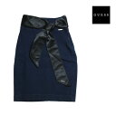 ゲス GUESS ハイウエスト デニムスカート ベルトスカーフ付き 【 送料無料 】HIGH WAIST JUDO DENIM SKIRT ウエストマーク きれいめ カジュアル ミニ スカート キャバ ブランド服 格安