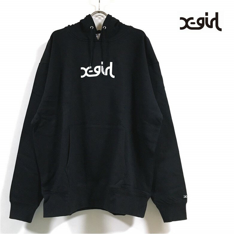 エックスガール xgirl パーカー レディース  thick rubber logo sweat hoodie フーディー スウェット トレーナー ストリート スケーター ファッション スト女 105213012004