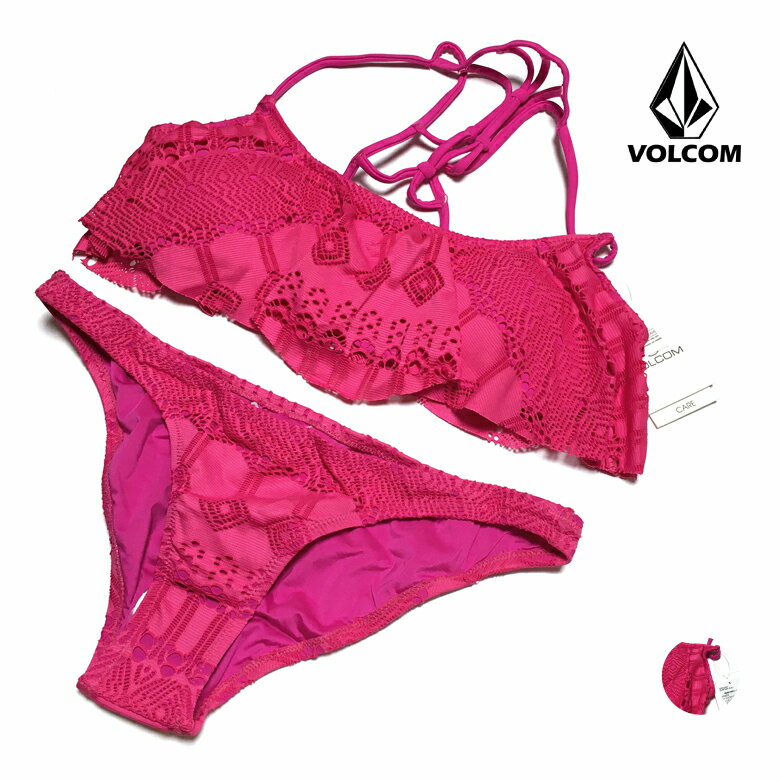 ボルコム VOLCOM ビキニ 水着 上下セット レディース  SURFEZA BALLET & FULL OS5U3012 ホルターネック パット入り 夏 海 プール サーフィン ダンス 衣装 フェス 野外 激安 プチプラ