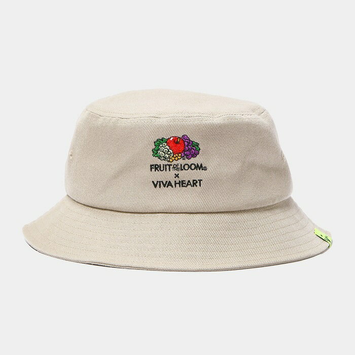 【SALE30％OFF】 VIVA HEART 013-58200 FRUIT OF THE LOOM コラボバケットハット ビバハート ベージュ