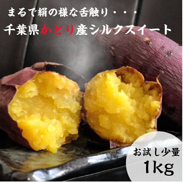 再販決定！ 2セットご購入で+500g!3セットご購入で+1.5kg!大好評 お取り寄せグルメ 千葉県香取産 シルクスイート A等級 1kg Mサイズ お試し少量 さつまいも サツマイモ ギフト プレゼント 生芋 焼き芋 干し芋 野菜