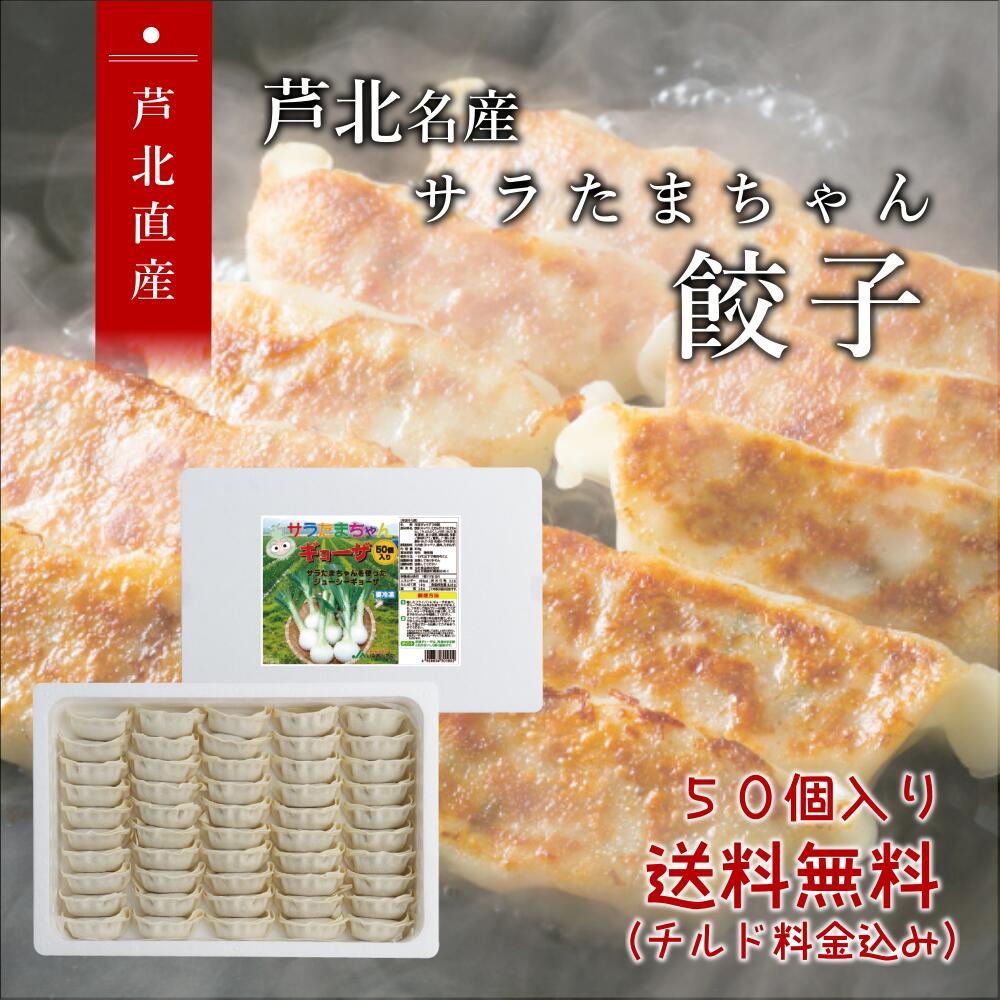 カリもちっ餃子 50個【送料無料チルド代込み】熊本県産サラたまちゃん入りギョーザ 熊本県芦北町でしか作られていない唯一無二の高級餃子