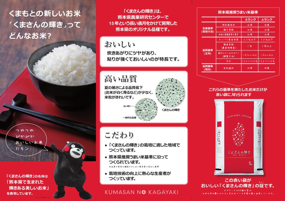15年の年月をかけて熊本が生み出した冷めても美味しいお米。水を多めに入れ炊き上げても1粒ずつしっかりもっちり美味しい。できたて、冷やご飯、一線を画すお米です。　令和7年産 新米白米2キロ 5キロ 10キロ 15キロ 20キロ 熊本県産くまさんの輝き最高級米【特Sランク】新鮮発送日に精米2kg 5kg 10kg 15kg 20kg お米 ギフト お祝い お中元 お歳暮冷蔵庫に収納しやすい5kgパッケージさらにコンパクト2kgパッケージ