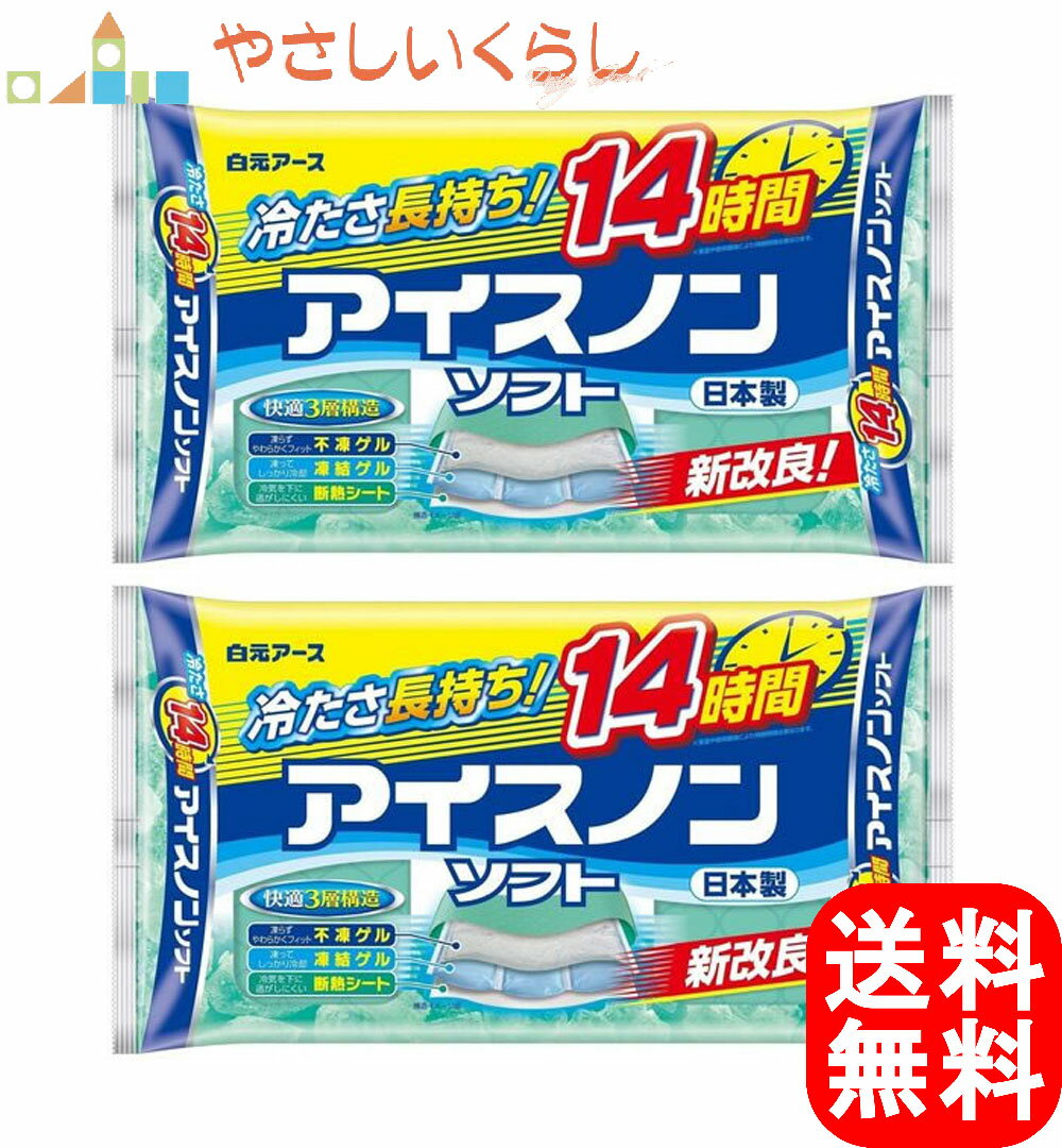 白元アース アイスノンソフト 保冷まくら 2個セット