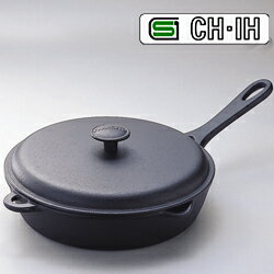 南部鉄器 フライパン （蓋付き） IH対応(100V・200V)【 岩鋳 日本製 蓋付 200V IH対応 IH ガス ガス対応 ふた フライパン 蓋付き 鉄 蓋 敬老の日 母の日 父の日 プレゼント 】