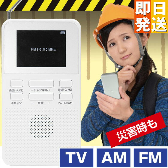 乾電池式ポケットTVラジオ クマザキエイム 乾電池式 ポケットTVラジオ WTR-20 ポケットサイズ 持ち運び 便利 小型テレビ ラジオ ラジオ AM FM 対応 USB給電 乾電池対応 停電 災害時 情報収集