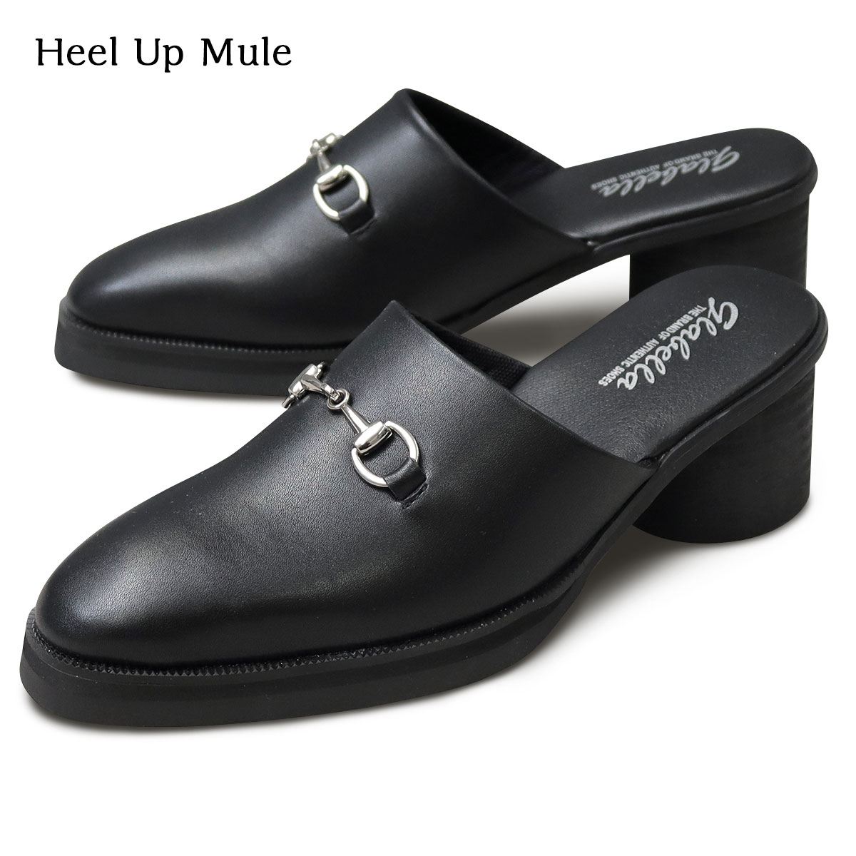 HEEL UP MULE シューズ くつ 靴 メンズ ミュール ハイヒール モードスタイル モード系 マストアイテム ミニマル シャープ 細身 ヒール高 7センチ ミュールタイプ