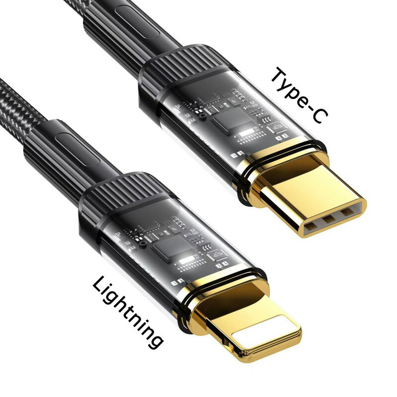 1m ケーブル Type-C to Type-C 100W 5A / Type-C to Lightning 25W 充電ケーブル タイプC ライトニング 端子 高耐久 ナイロン 編み スマホ タブレット 充電 コード