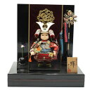 五月人形 子ども大将平飾 幸一光作 輝 鎧着若大将 金龍衝立 2024-yb154 幅40cm 端午の節句 節句 お祝い インテリア