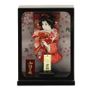 羽子板 ケース飾り 凛 7号 金襴 高さ26cm 花梨塗りケース (2024-ys209) ケース入り お正月飾り 初節句 お祝い