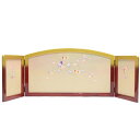 アウトレット品 雛人形屏風単品 13号祇園 赤/金(シ)金彩花丸E 21ya1513 飾り幅目安90〜100cm (B-14sb) インテリア ディスプレイ 見...