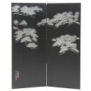 アウトレット品 五月人形五月屏風 屏風のみ 35号 大和二曲銀松寿 手描蒔絵 二曲屏風 幅80〜87cm (22a-ya-2734) インテリア ディスプレイ ...