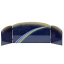 アウトレット品 雛人形三月屏風 屏風のみ 10号 虹(紺)ピアノ塗 三曲屏風 幅75〜80cm (22a-ya-2237) インテリア ディスプレイ 見切処分品