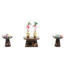アウトレット品 雛道具お道具セット 二品 35号 二品さくらセット 古代塗 木製 飾り幅105cm (22a-ya-1943) インテリア ディスプレイ 見切処...