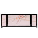 アウトレット品 雛人形三月屏風 屏風のみ 15号 しだれ桜 飾り幅105〜120cm (22a-ya-2095) インテリア ディスプレイ 見切処分品