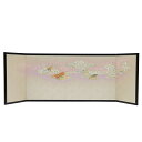 アウトレット品 雛人形三月屏風 屏風のみ 15号 彩雲桜 (黒) 飾り幅105〜120cm (22a-ya-2186) インテリア ディスプレイ 見切処分品