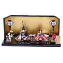 アウトレット品 雛人形親王 平飾り 木目込み雛 桃山 24A-3 幅63cm (22a-ya-2498) インテリア ディスプレイ 見切処分品