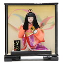アウトレット品 雛人形舞踊人形 ケース人形 10号 紫苑 童人形 日本人形 幅43cm (22a-ya-2528) インテリア ディスプレイ 見切処分品