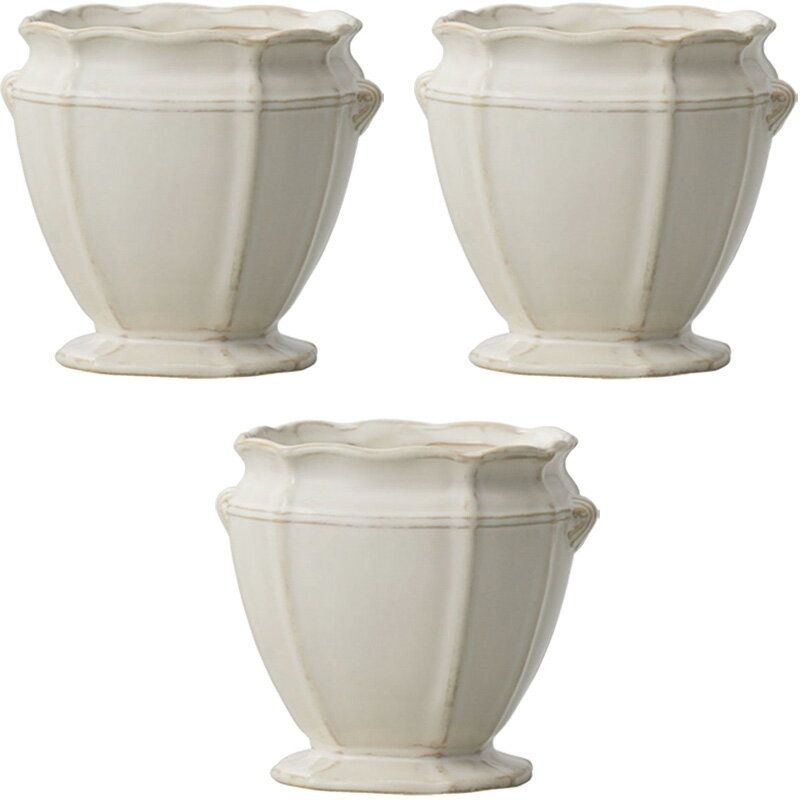 花瓶 フラワーベース Ceramic Gift le coeur ル クール ivory （3個入り） [120-352-310] [p91] ストーンウェア （代引き不可） インテリア ディスプレイ