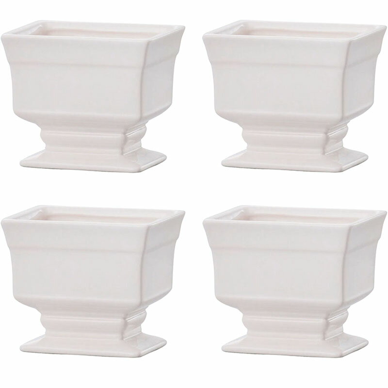 花瓶 フラワーベース Ceramic Gift Ordine オルディネ white （4個入り）   陶器 （代引き不可） インテリア ディスプレイ