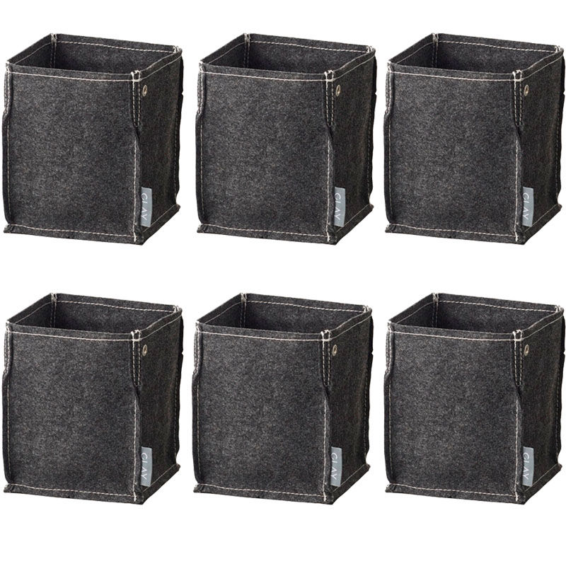 花瓶 フラワーベース Interior Green Re:pot リ ポット gray （6個入り） [980-002-811] [p46] 不織布 （代引き不可） インテリア ディスプレイ