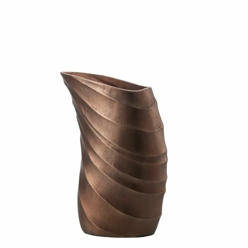 花瓶 フラワーベース Metal Aluminum spiral アルミニウム スピラル copper （1個入り） [570-578-202] [p153] アルミニウム （代引き不可） インテリア ディスプレイ
