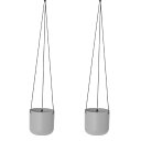 花・観葉植物用ポット アスタ ハンギング11W metal (2個入り) 33046 吊るしタイプ (代引き不可) ハンキングポット FARM (p211)