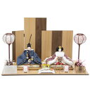 雛人形 親王平飾り 田村芙紗彦 京十二番 TenTen 青×エンジ hn404 hs812 幅60cm 古代屏風台 2人 (24hina-ya-to0814) ...