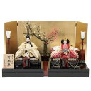 雛人形 親王平飾り 三世 望月紀彦 有職雛 京十一番 特上金襴 hn344 hs928 幅60cm 彩美箔セット 小 2人 (24hina-ya-to0943)...