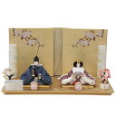 雛人形 親王平飾り 田村芙紗彦 京十二番 TenTen 青×エンジ hn404 hs986 幅60cm C-132セット 2人 (24hina-ya-to098...