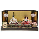 雛人形 親王平飾り 小出松寿 おぼこ雛 五寸 金彩京刺しゅう極上 hn18 hs1820 幅75cm 焼桐 金沢絹目 (24hina-ya-to1822) ひな...