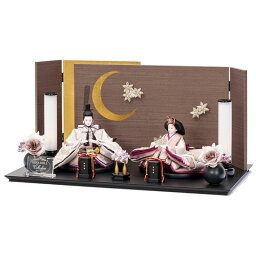 雛人形 親王平飾り 道翠 熊倉基安小三五番親王 HINA DOLL Collection Crescent -クレセント- 幅65cm (24hina-ya-to2245) ひな人形 雛祭