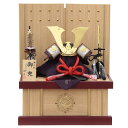 五月人形 兜 収納飾り 1/5 幅38cm(245to0291)辰広 将(赤) 江戸甲冑 ライン太鼓鋲 ym1063n(gk4b/yb1027/yy1011/g...