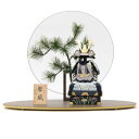 五月人形 木目込鎧 平飾り 木目込み鎧飾り 幅60cm(245to0553)鈴木國与志 碧風 青 モニュメント丸窓MATU ym1056(gk147/yb107...