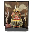 五月人形 鎧 平飾り 10号 幅80cm(245to0977)道翠 京鎧 錆茶箔(赤)金彩松屏風 ym1155(gk156/yb1099/yd1034/yy10...