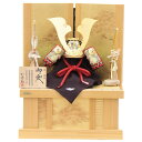 五月人形 兜 収納飾り 1/3 幅38cm(245to1014)鞆美 源義経 萌葱 江戸甲冑 桧造り京洛赤針松 ym1212n(gk229b/yb1025/yy1010/gs77) 端午の節句 インテリア