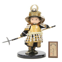 五月人形 子ども大将 単品飾り 幅32cm（245to0017）雄山壹三（いちぞう） もののふ童参上 徳川 戦国武将 ym1036（gk217） 端午の節句 インテリア