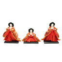 アウトレット品 雛人形 人形単品 三五 三人官女 金襴 一人台付 3人 (25a-ya-0198) インテリア ディスプレイ 見切処分品|詳細画像