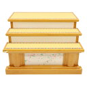 アウトレット品 雛人形 台単品 75cm×3 道長桜 総桧 三段飾り台 幅75cm (25a-ya-0211) インテリア ディスプレイ 見切処分品