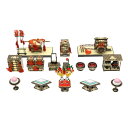 アウトレット品 雛人形 道具単品 20号 雛道具9点セット 唐草 木製 (25a-ya-0398) インテリア ディスプレイ 見切処分品