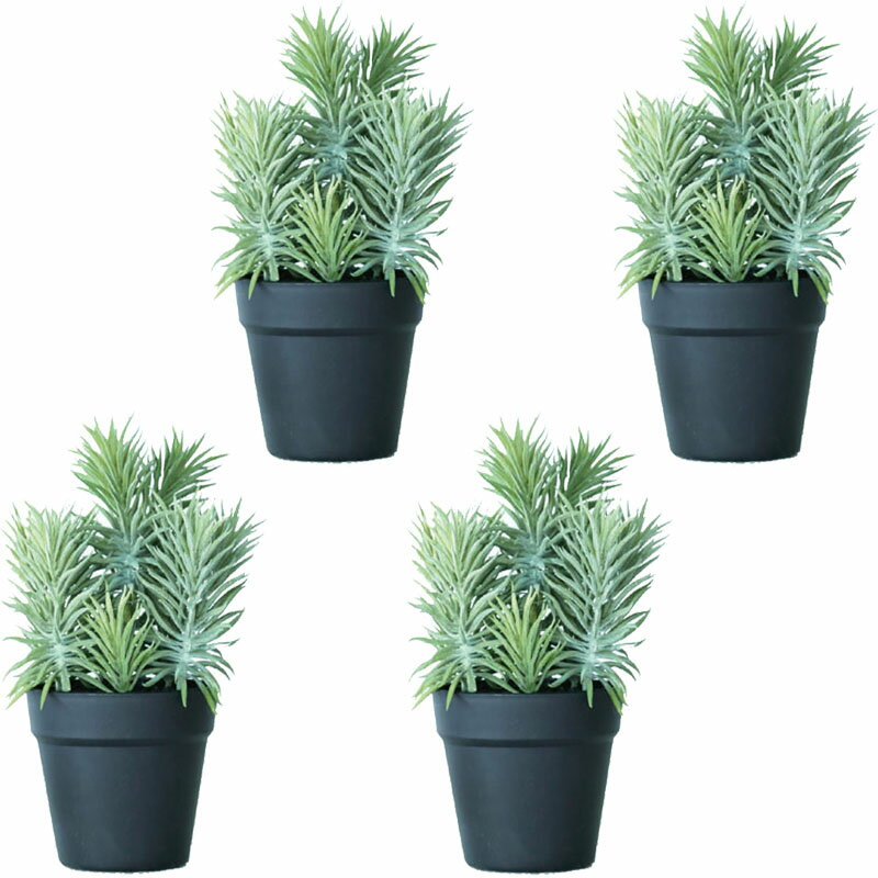 人工観葉植物 セネシオ ポット 30（4個入り）991120 多肉植物 卓上サイズ インテリア フェイクグリーン..