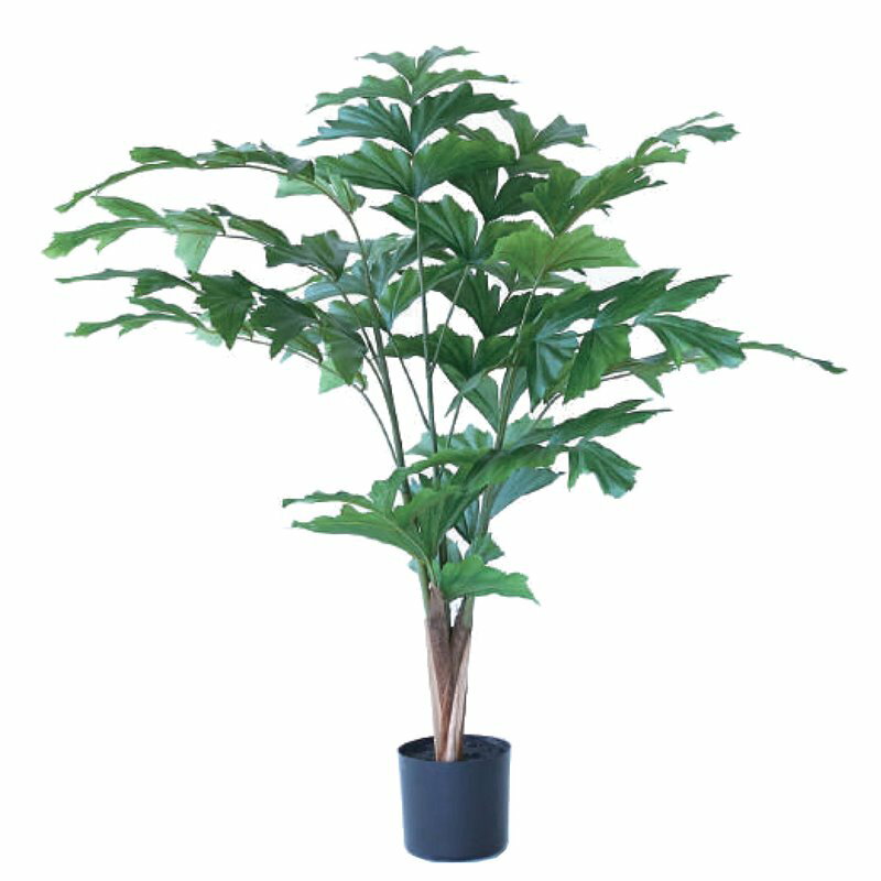 人工観葉植物 クジャクヤシ ポット 90（1個入り）992341 観葉植物 床置きの小さいサイズ インテリア フ..