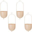 花・観葉植物用ポット ファンヌ ハンキング N P HANGING (4個入り) 23101 底穴なし パウダーコートスチール製 (代引き不可) ハンキングポッ...