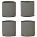 花・観葉植物用ポット アスタ 9 G Metal POT (4個入り) 33092 底穴なし 鉢タイプ (代引き不可) ミニ鉢カバー FARM (p173)