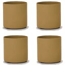 花・観葉植物用ポット アスタ 9 Y Metal POT (4個入り) 33093 底穴なし 鉢タイプ (代引き不可) ミニ鉢カバー FARM (p173)