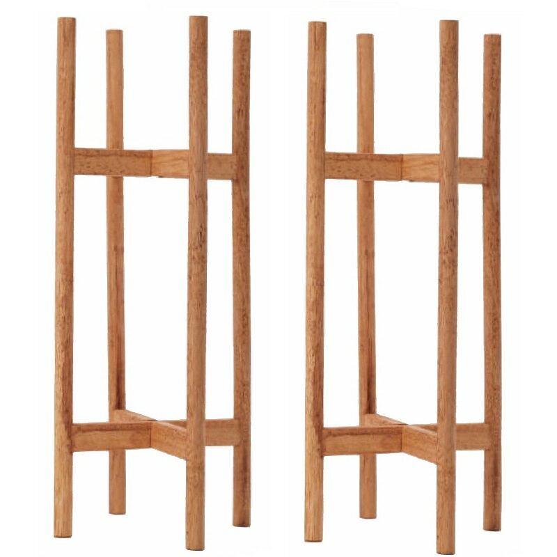 花・観葉植物用ポット ウッドスタンド トール 丸脚 60 STAND （2個入り） 77135 木製 （代引き不可） ..