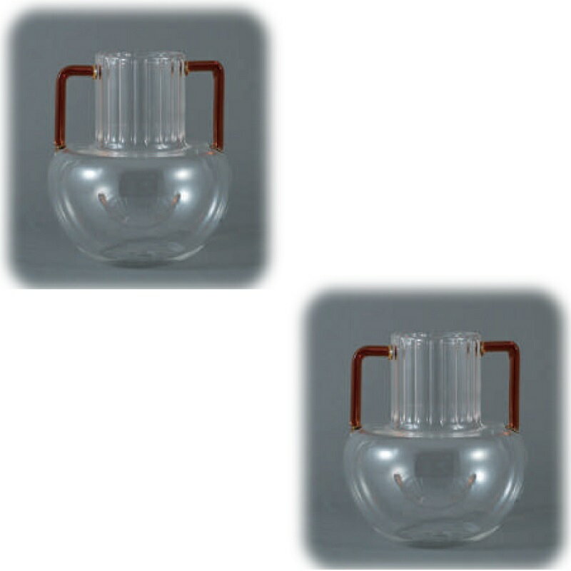 花・観葉植物用ポット アデラ ガラスベイス 16 Y VASE （2個入り） 93148 花瓶 （代引き不可） 小型サ..