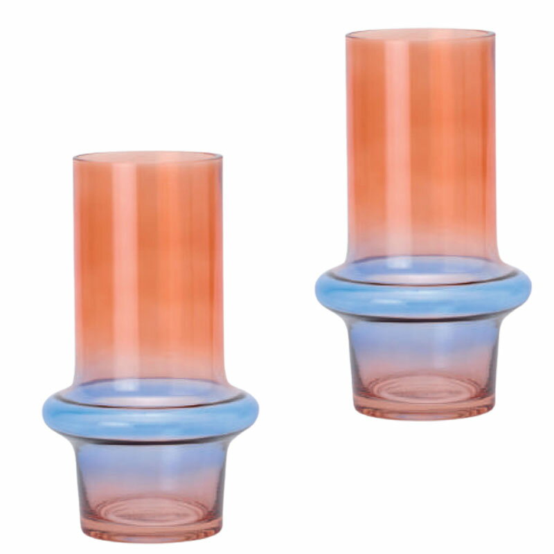 花・観葉植物用ポット エーヴァ 25 B VASE （2個入り） 93205 花瓶 （代引き不可） 小型サイズ フラワーベイス FARM (p340)