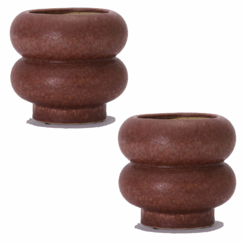 花・観葉植物用ポット マリケ 16 V Ceramic POT （2個入り） 14002 底穴なし 鉢タイプ （代引き不可） ..