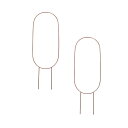 ガーデンアクセサリ ラーケル支柱 L O ステンレスコッパー tool&accessory (2個入り) 33115 (代引き不可) ガーデン雑貨 FARM (p401)